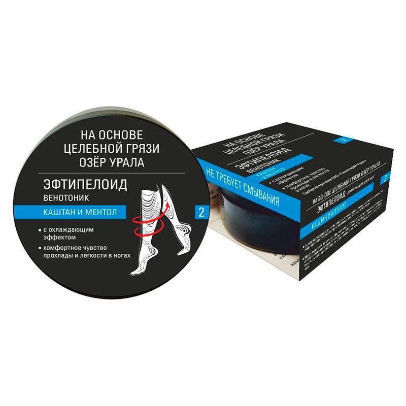 Крем-маска Эфтипелоид для ног Каштан и Ментол 150 мл