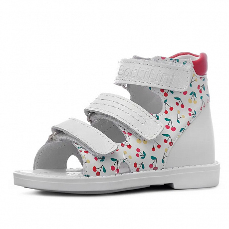 Сандалии Bottilini для девочек SO-157(71) белые с вишенками. Изображение 2 из 3