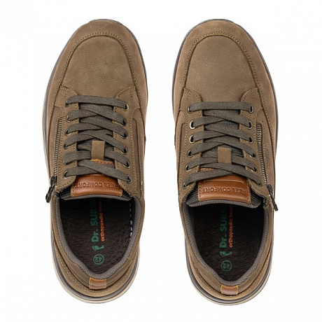 Кроссовки ортопедические Heel Comfort мужские DSHC-241206 коричневые. Изображение 4 из 4